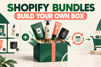 build shopify bundles and build a box using kaching,bundler,fbp,appstle,foxsell