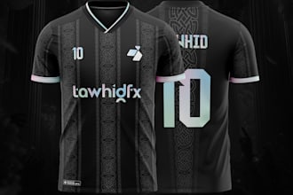 design custom football, soccer, cricket, esports jersey
