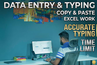 do data entry and typing work accurately