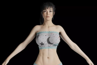 fully rigged female 3d character,8k pbr,nsfw metahuman,game ready model,unity VR