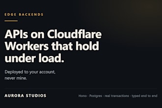 build a fast typed backend API on cloudflare workers with hono