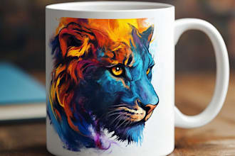 do professional coffee mug design, custom mug design