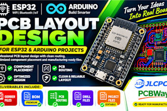 design esp 32 arduino pcb layout