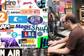 promote your music or brand to UK radio stations and djs