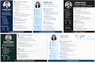 design professional CV , resume , and cover letter