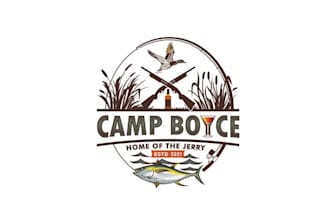 design memorable modern fishing camp logo
