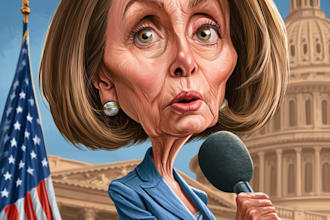 draw political satire and editorial cartoon illustration