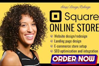 design or redesign square online store setup square website square seo squareup