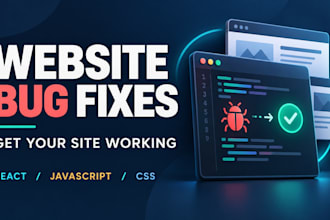fix react javascript and CSS bugs on your website