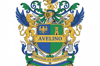 design luxury heraldic coat of arms logo
