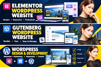 do wordpress website with elementor pro or gutenberg