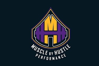 design gym strong logo for hard working athletes