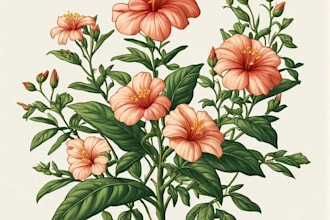 draw hand drawn botanical line art for tattoo, packaging