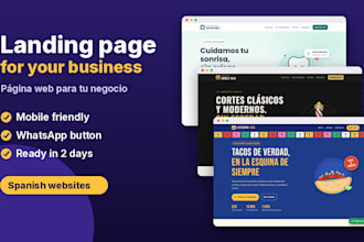 build a responsive landing page in spanish for your small business