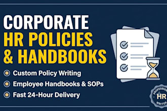 write corporate HR policies handbooks and employee letters