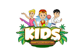 do kids sports recreation logo after school and summer camp