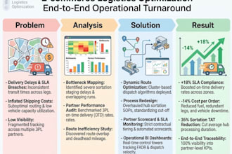 optimize logistics, supply chain operations, route planning, and 3pl performance