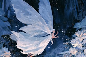 draw fairy tale illustrations for book stories