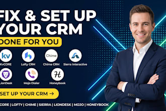 setup kvcore lofty CRM chime sierra interactive liondesk honeybook mojo dialer