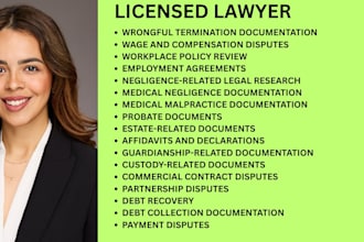 handle accident claims,medical injury cases, settlements and compensation claims