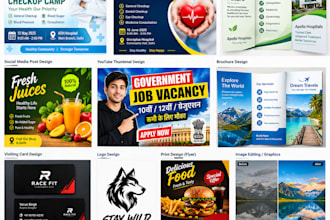 create professional graphic design, social media posts, flyers and banner