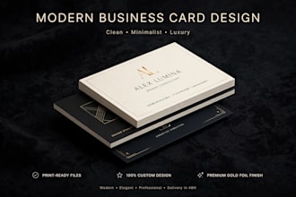 design modern business card, menu card, and flyer design