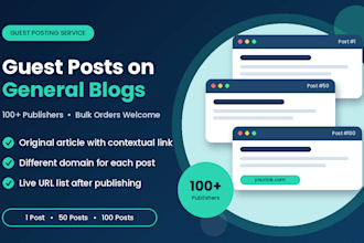 publish your guest post on high quality general blogs
