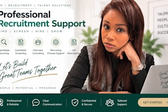 provide professional HR and recruitment support