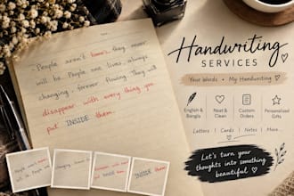 provide you handwriting notes