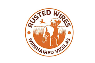 design a rusted wires dog breeder logo for you