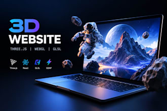 interactive 3d animated website webflow threejs webgl gsap 3d spline glsl react