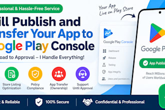 publish and transfer app to google play console