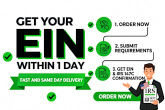 get your llc ein number tax id from irs in 1 hour