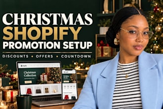 setup christmas sale, holiday promotions on your shopify store