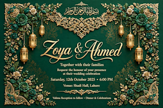 design luxury wedding invitation card and shadi card