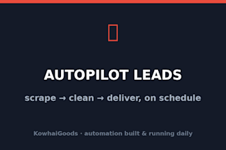 build automated b2b lead generation scrapers