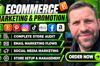 promote and advertise shopify, etsy, amazon, ebay store to boost sales