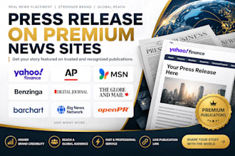 publish your press release on yahoo finance and premium news sites