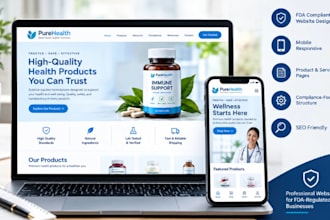 design an fda compliant website for your business