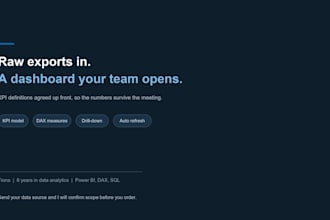 build an interactive power bi dashboard with KPI tracking