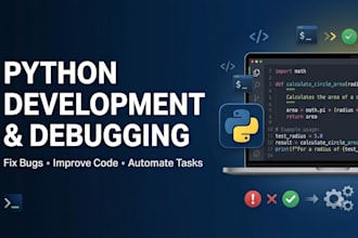 develop and debug python scripts and applications