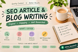 write seo articles and blog posts