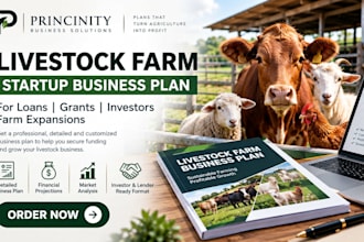 livestock farm startup business plan for loans grants investors farm expansion