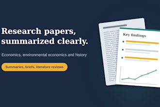 summarize economic, climate and history research papers