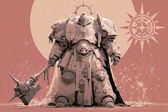 design a warhammer 40k art
