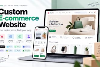 build a custom ecommerce website with payment and order management