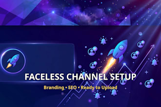 set up your faceless youtube channel with branding and SEO