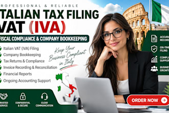 italian tax filing vat italy iva fiscal compliance, italian company bookkeeping