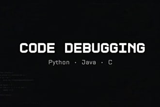 debug and fix your python, java or c code