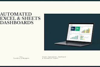 build automated excel dashboards, financial models and sheets